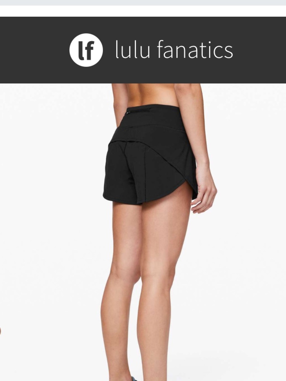 Lululemon Speed Up Mid Rise Short 4" Updated Fit sz 8 Long Black Staple Piece!